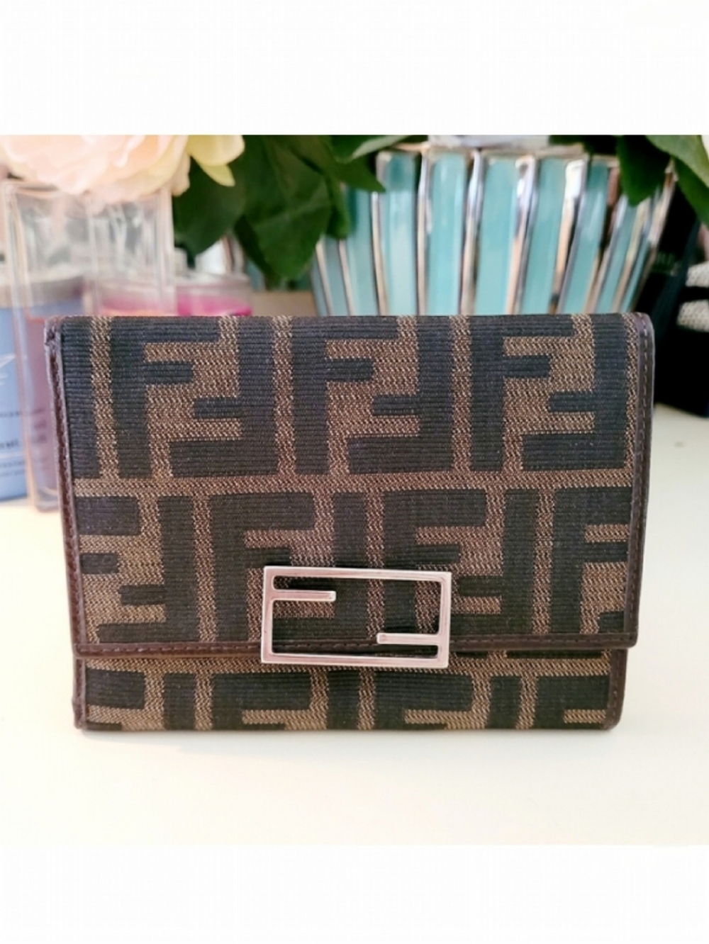 🌺Fendi Zucca FF Fabric Wallett